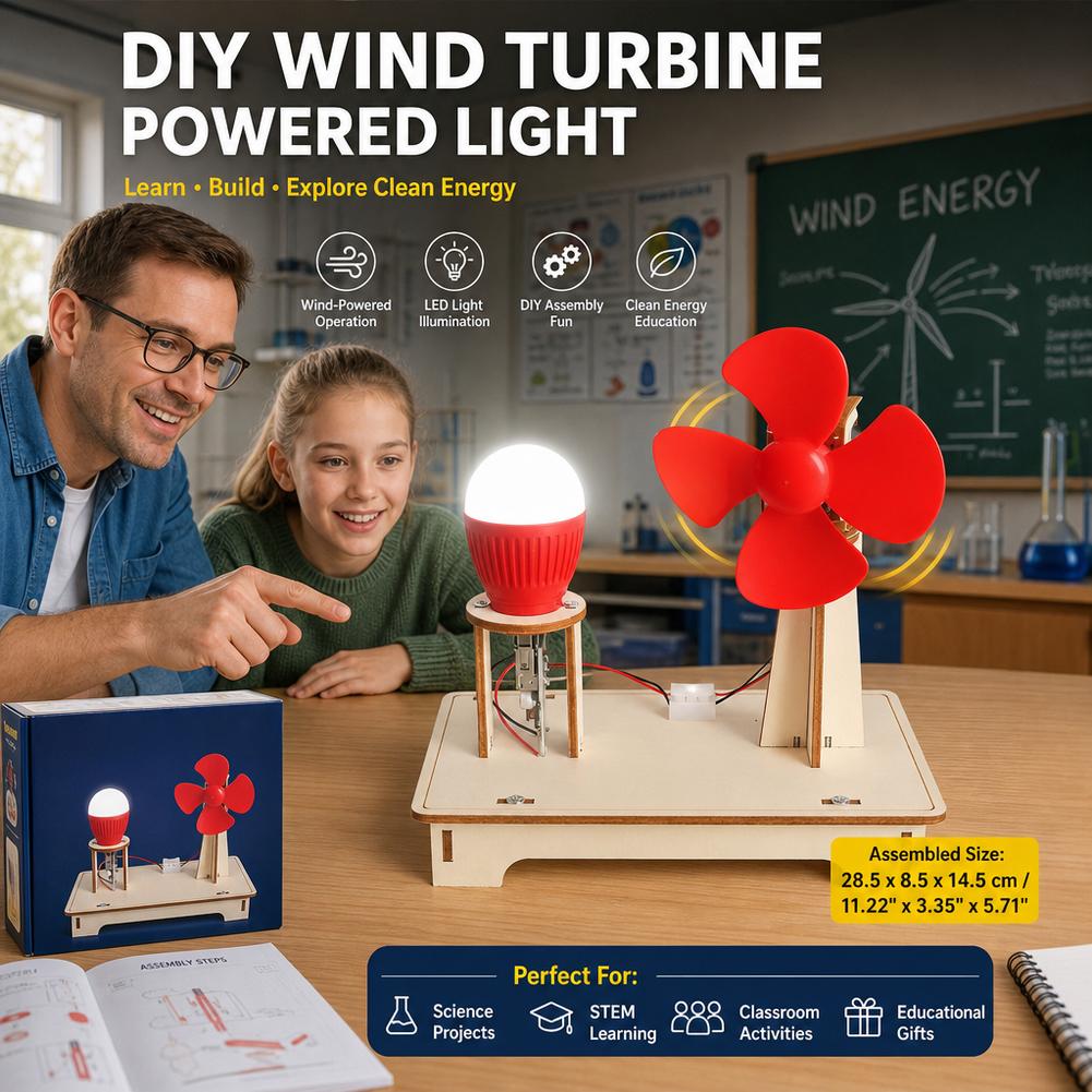 DIY Wind Power Generation Ligh - Science Kit review and price