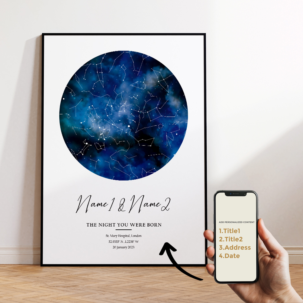 Modern Custom Personalized Nig - Star Map Poster review and price