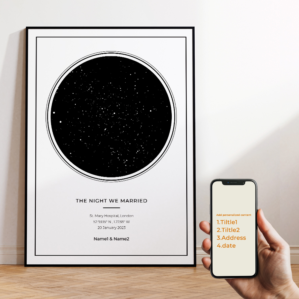 Modern Custom Personalized Nig - Star Map Poster review and price